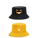 Halloween Pumpkin Grimace Hats Fisherman Sun Protection Bucket Wholesale Hats