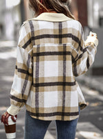 Plaid Reversible Brushed Top Outerwear Wholesale Coats And Jackets
