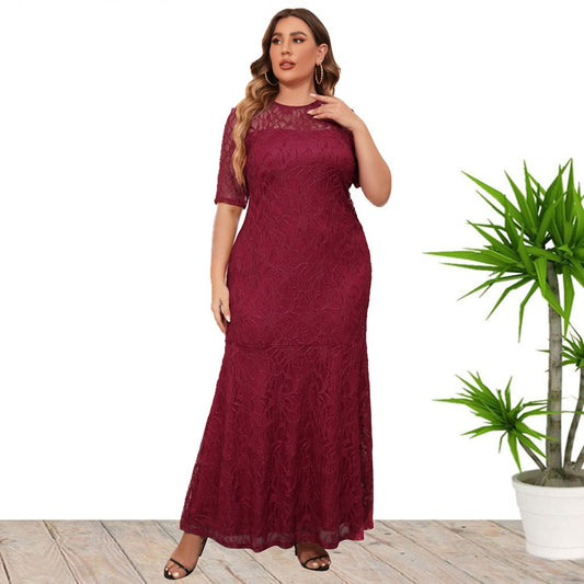 Elegant Evening Gown Bridesmaid Curvy Dresses Wholesale Plus Size Clothing