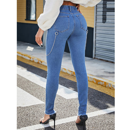 Women High Waist Stretchy Wholesale Denim Pants Jeans