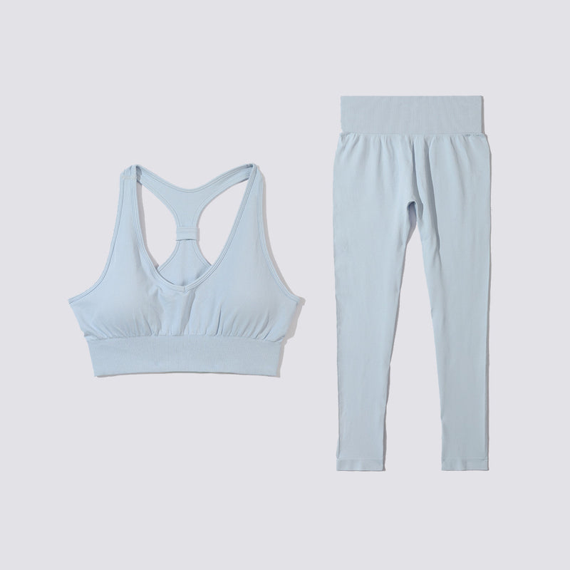 Athletic Yoga Suits Womens 2pcs Seamless Sport Bra & Leggings Activewear Wholesale Workout Clothes