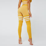 Women'S Hip Fitness Seamless Striped Yoga Pants Wholesale Leggings