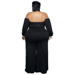 Sexy Tube Top Women Curvy Jumpsuits Wholesale Plus Size Clothing