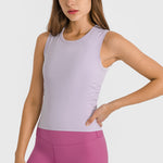Sports Running Yoga Tank Top Skinny Solid Color Fitness Wholesale Womens Activewear