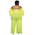 Sexy Tube Top Women Curvy Jumpsuits Wholesale Plus Size Clothing