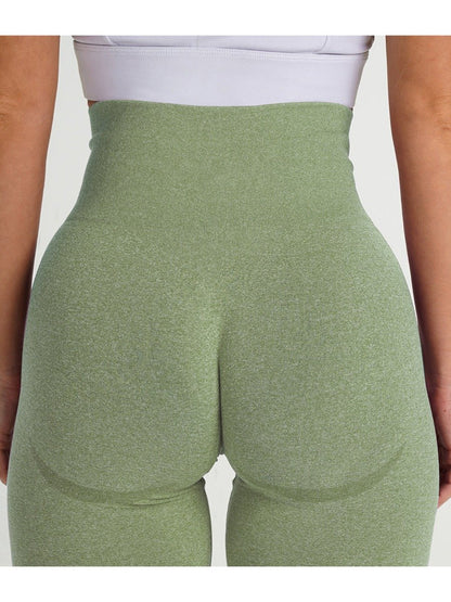 Sports Fitness Yoga Seamless Tight Women Workout Shorts High Rise Scrunch Butt