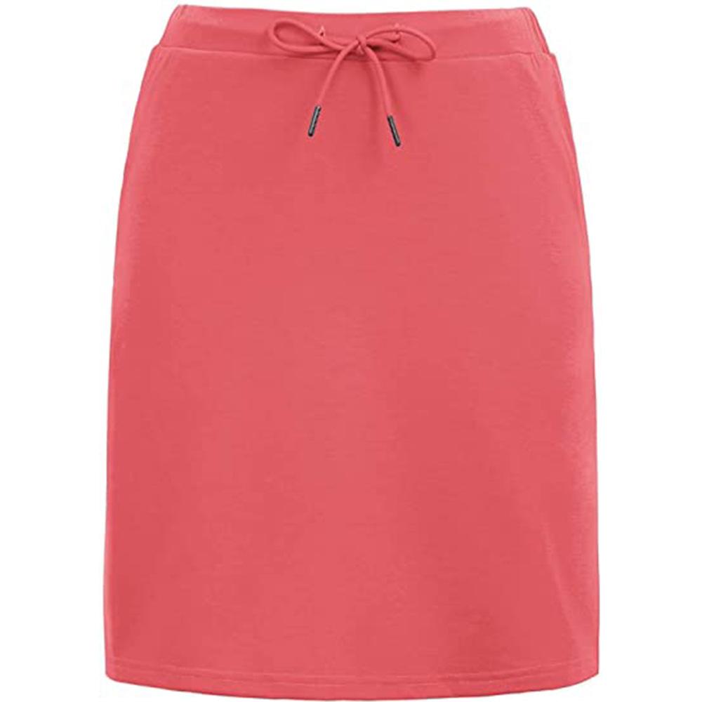 Best Sell Two Tiers Drawstring Waist Pocket Detail Skirt Shorts