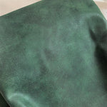 Pu Leather Boston Bag Single Shoulder Women's Solid Color Ribbon